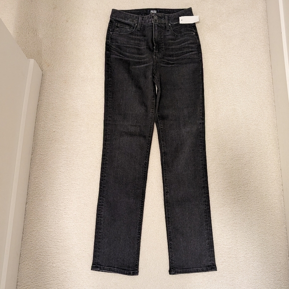 *MOVING SALE*- NWT Paige Denim Sarah Slim Jeans- Black size 25 - Picture 2 of 7